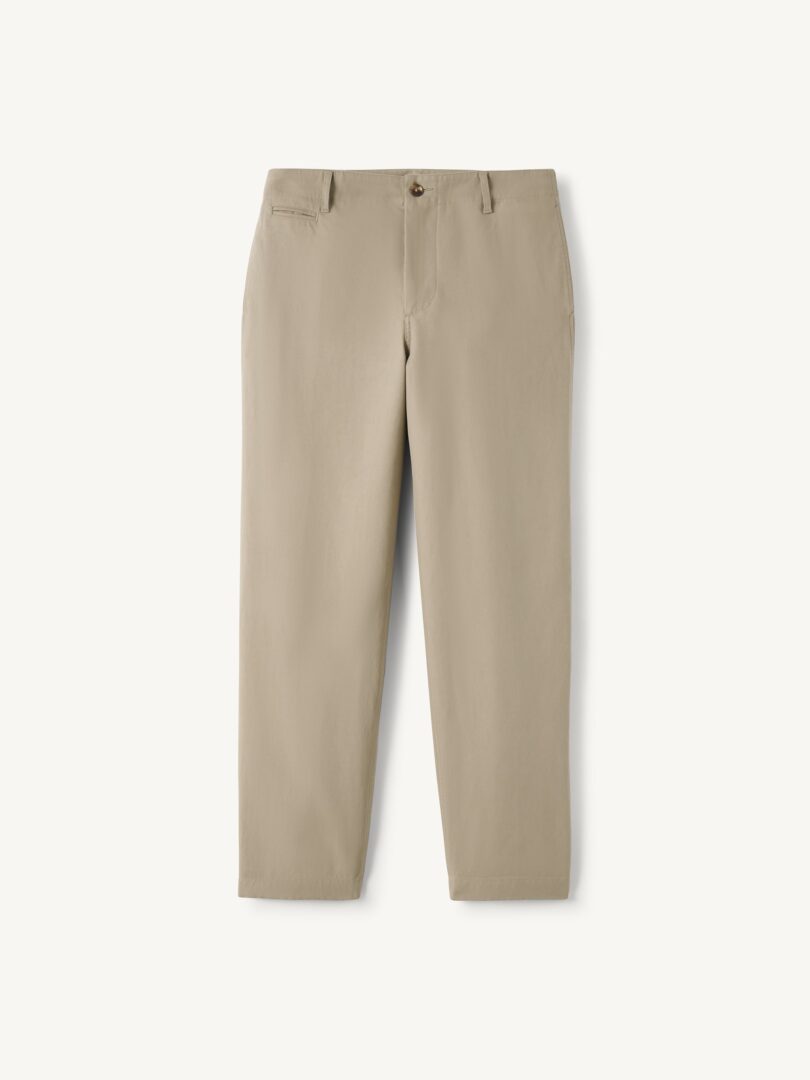 Men’s Di Sondrio Khaki Heavyweight Heirloom Chino Thumb