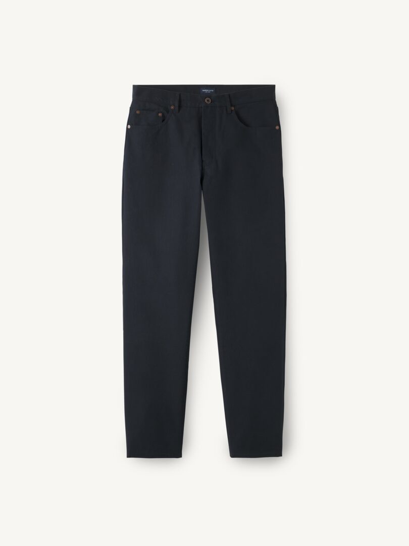 Men’s Di Sondrio Navy Heavyweight Heirloom 5-Pocket Thumb