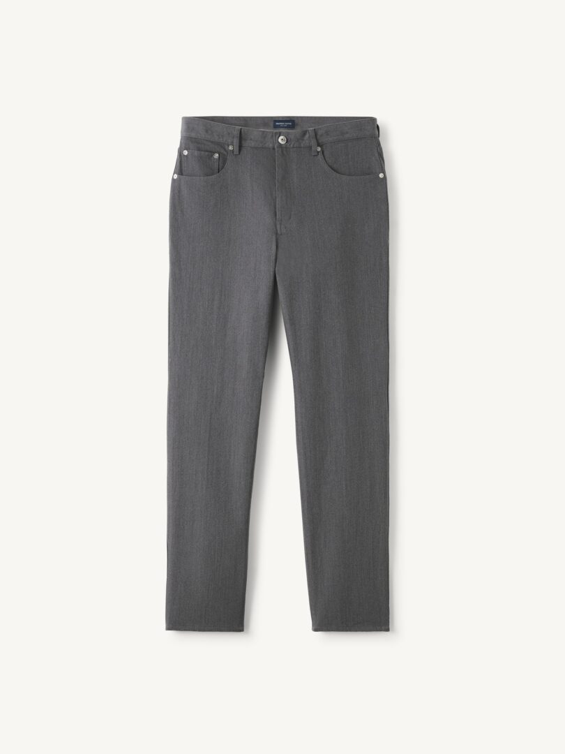 Men’s Di Sondrio Grey Wool Cotton Gabardine Twill Thumb