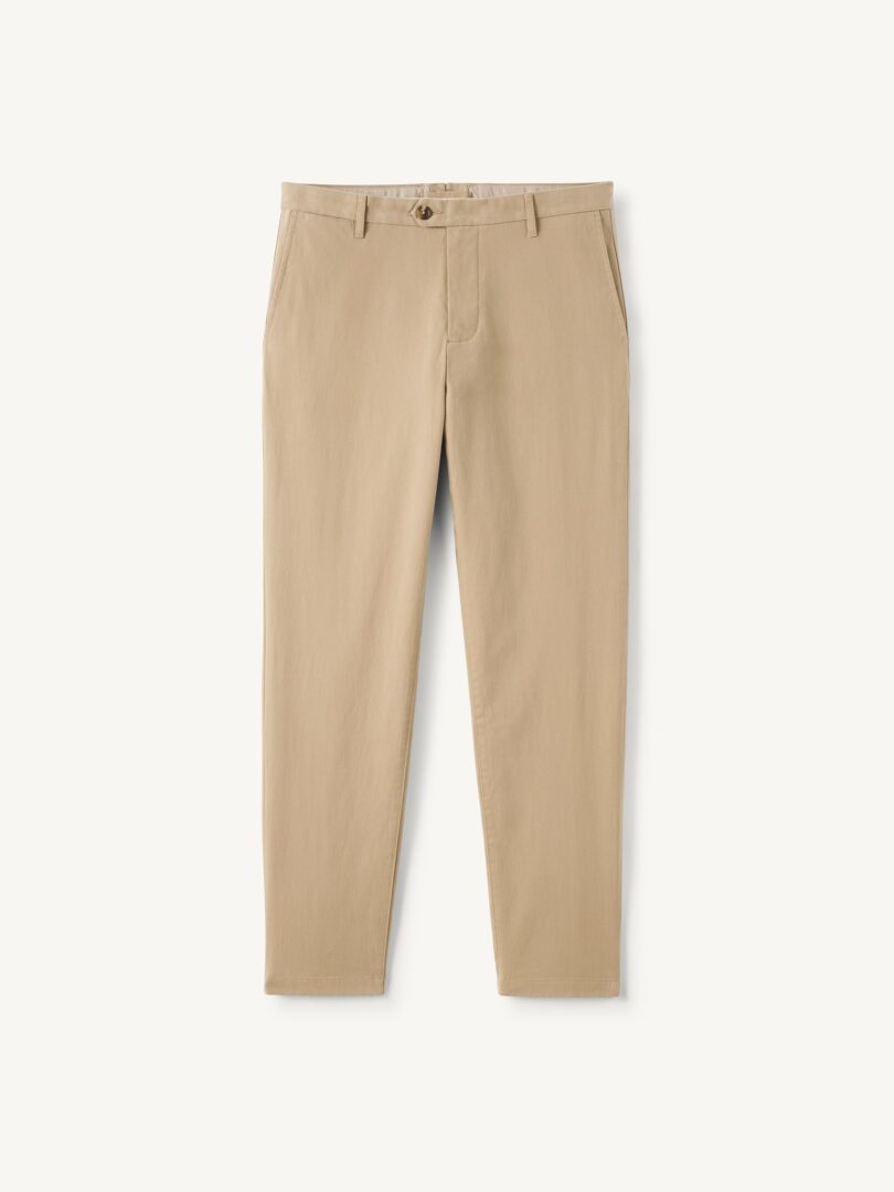 Men’s Modena Khaki Soft Touch Stretch Twill Thumb