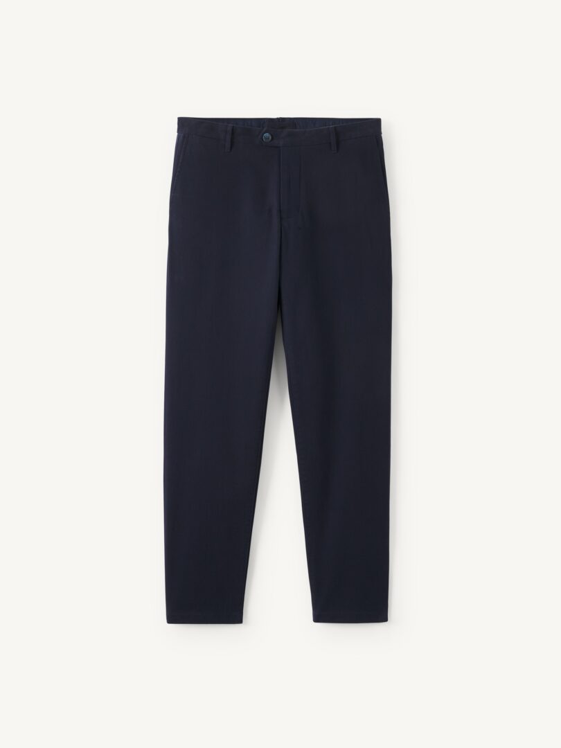 Men’s Modena Navy Soft Touch Stretch Twill Thumb