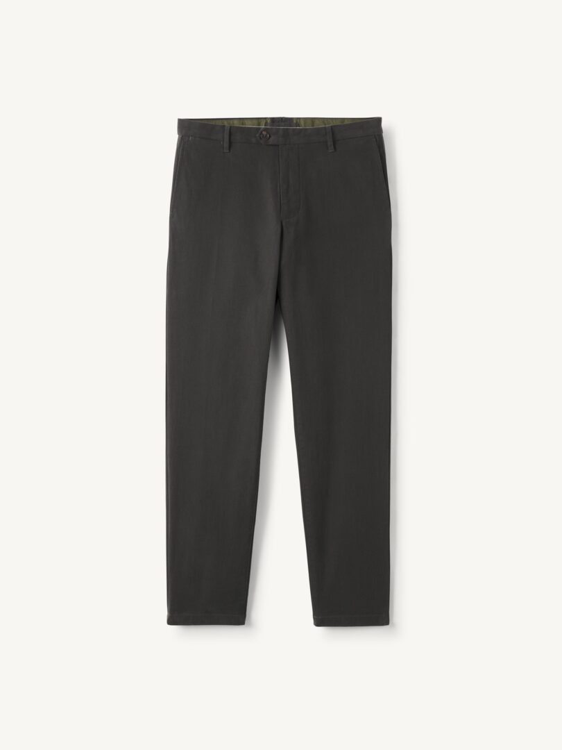 Men’s Modena Charcoal Peached Stretch Chino Thumb