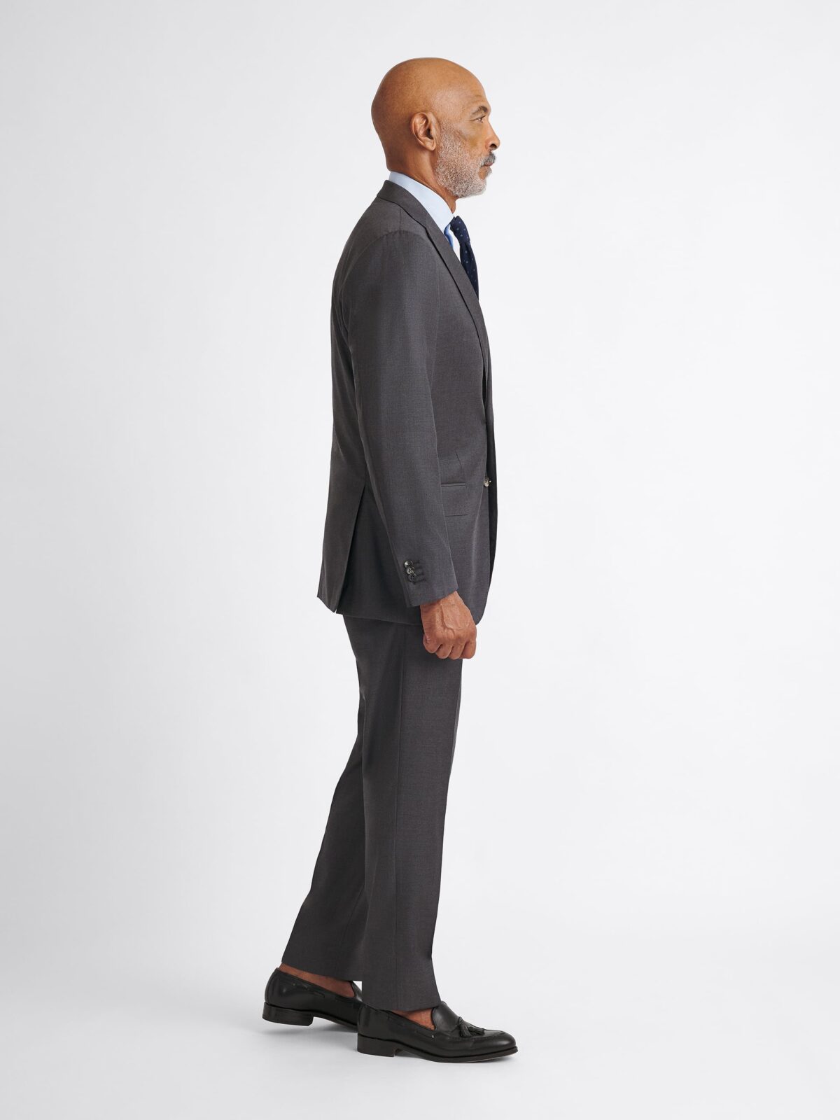 Loro Piana Fabric Grey S150s Allen Suit - Custom Fit Tailored Clothing
