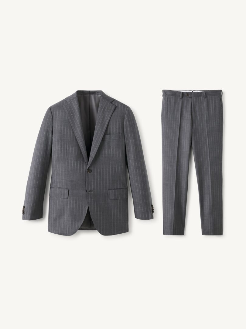 Men’s Grey Chalkstripe Allen Suit Thumb