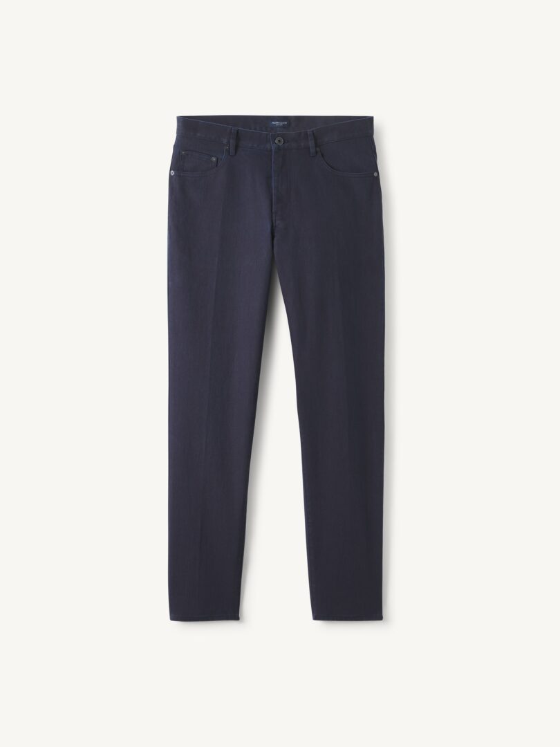 Men’s Faded Navy Italian Stretch 5-Pocket Thumb