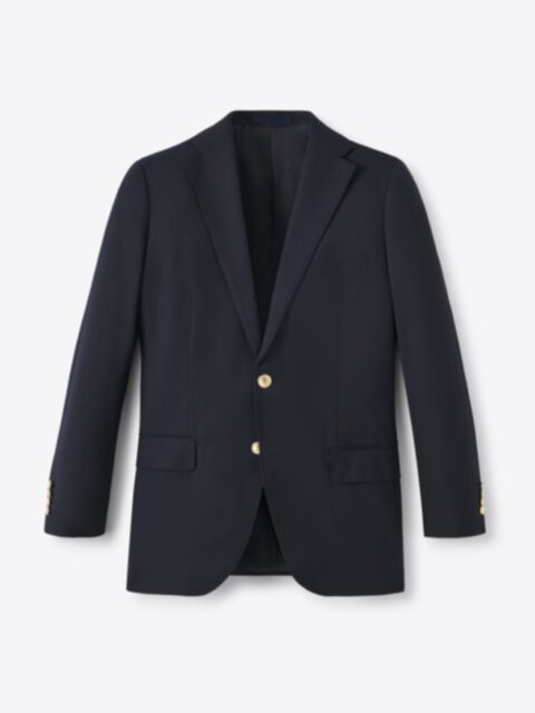 Allen Black Stretch Tropical Wool Suit Jacket - Custom Fit