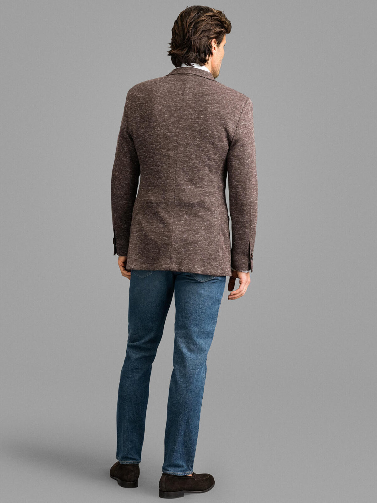 Monogram Tailored Denim Jacket - Taupe - Men - Ready To Wear
