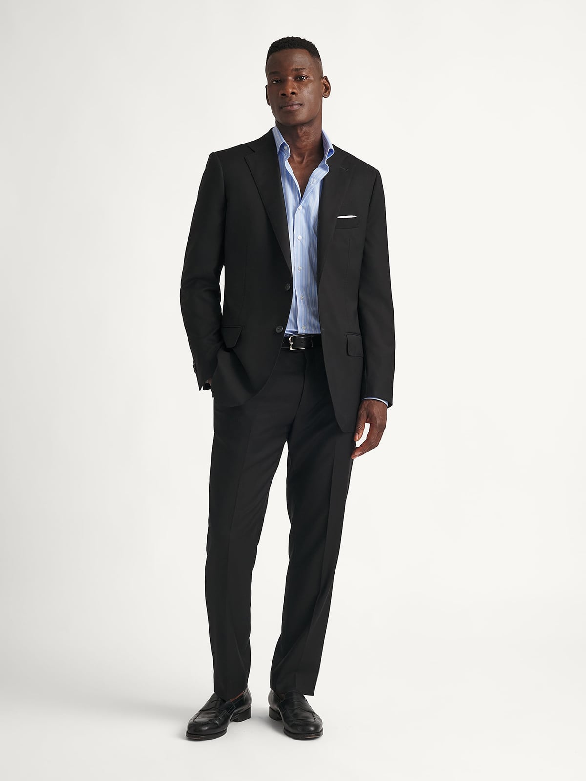 Black Stretch Allen Suit - Custom Fit Tailored Clothing Black Stretch Allen Suit - Custom Fit Tailored Clothing