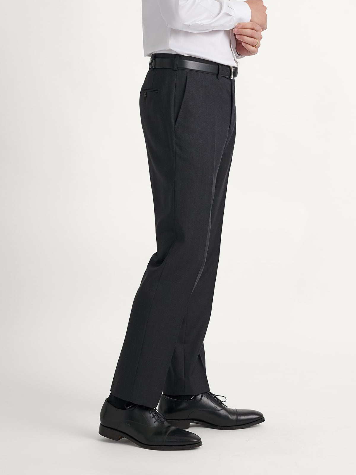 Charcoal Wool Dress Pant - Custom Fit Tailored Clothing