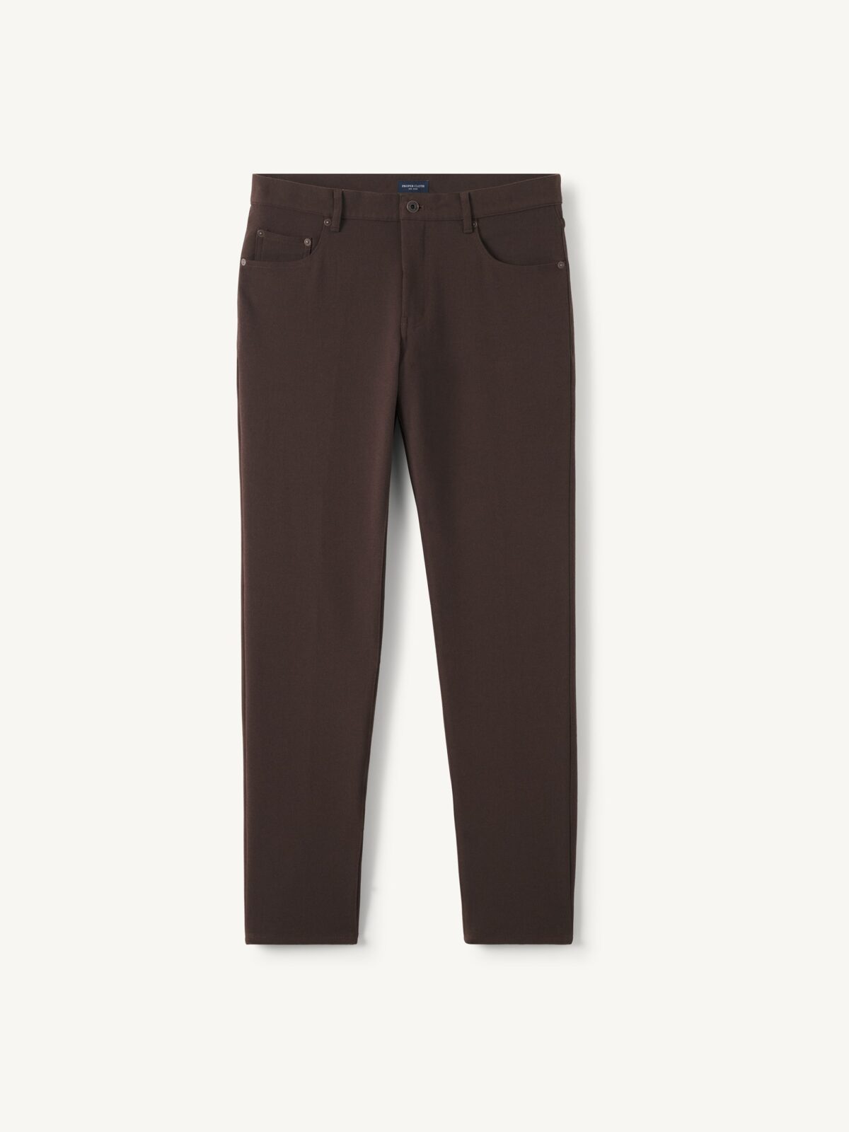 Italian Chocolate Flannel Performance 5-Pocket - Custom Fit Pants