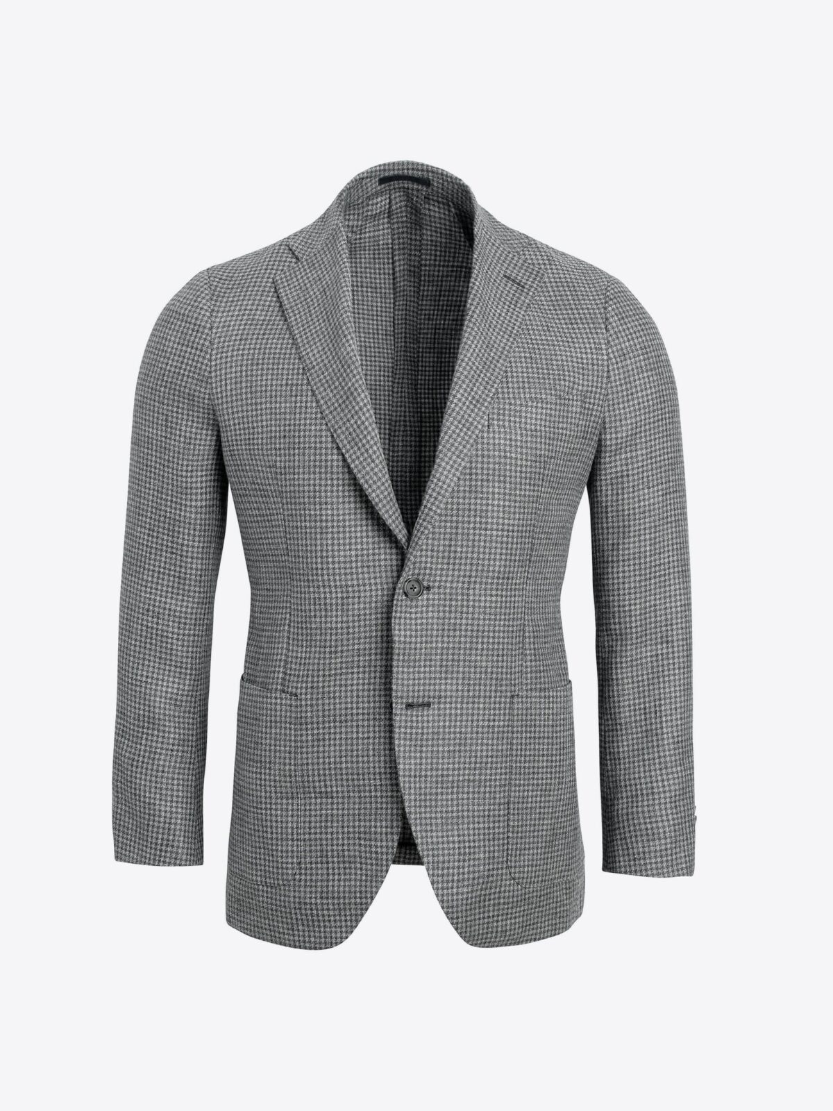 Bedford Grey Houndstooth Linen and Wool Jacket