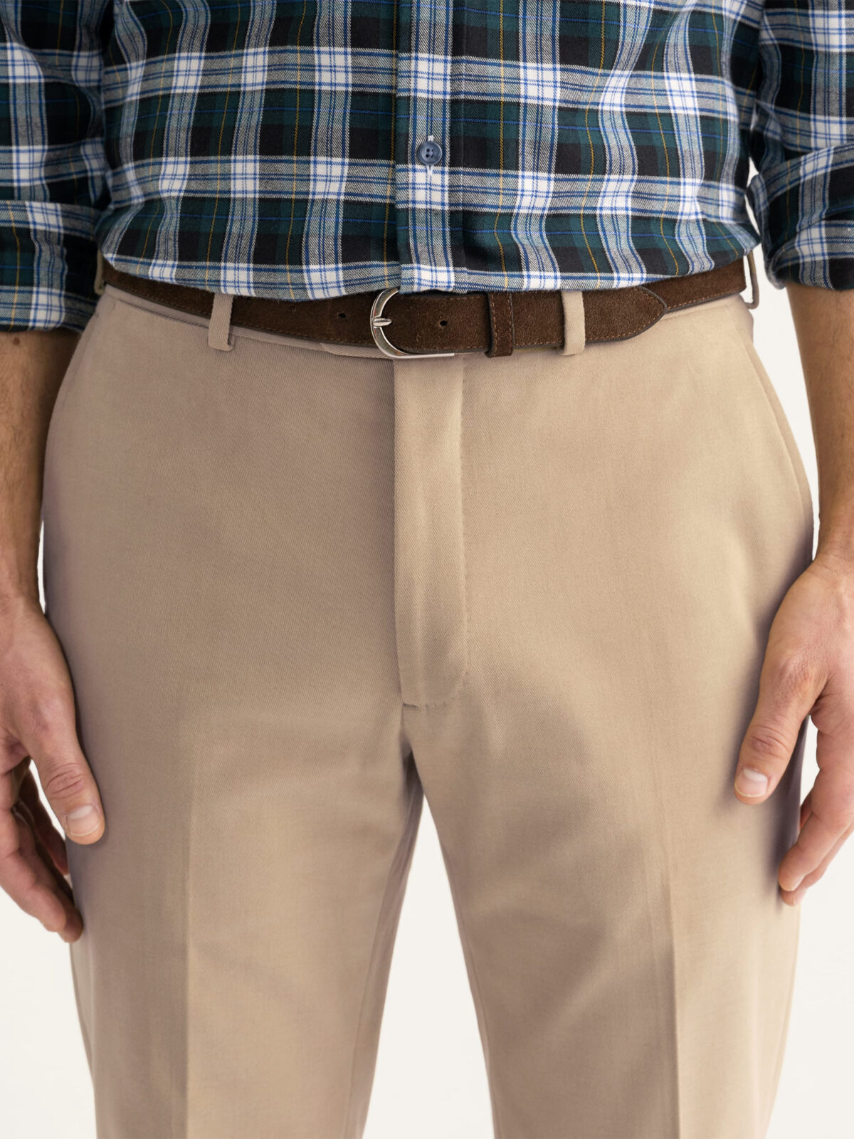 100 cotton mens dress pants Proper Cloth Beige Brushed Heavy Stretch Men's Custom Color:SOFT-CORAL OppoSuits - Cool Blue feature:Printed Shirt Designed for a regular