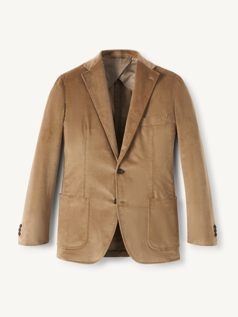 Men’s Khaki Stretch Corduroy Waverly Jacket Thumb