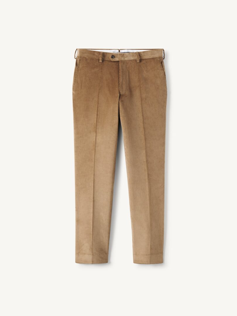Men’s Khaki Stretch Corduroy Dress Pant Thumb