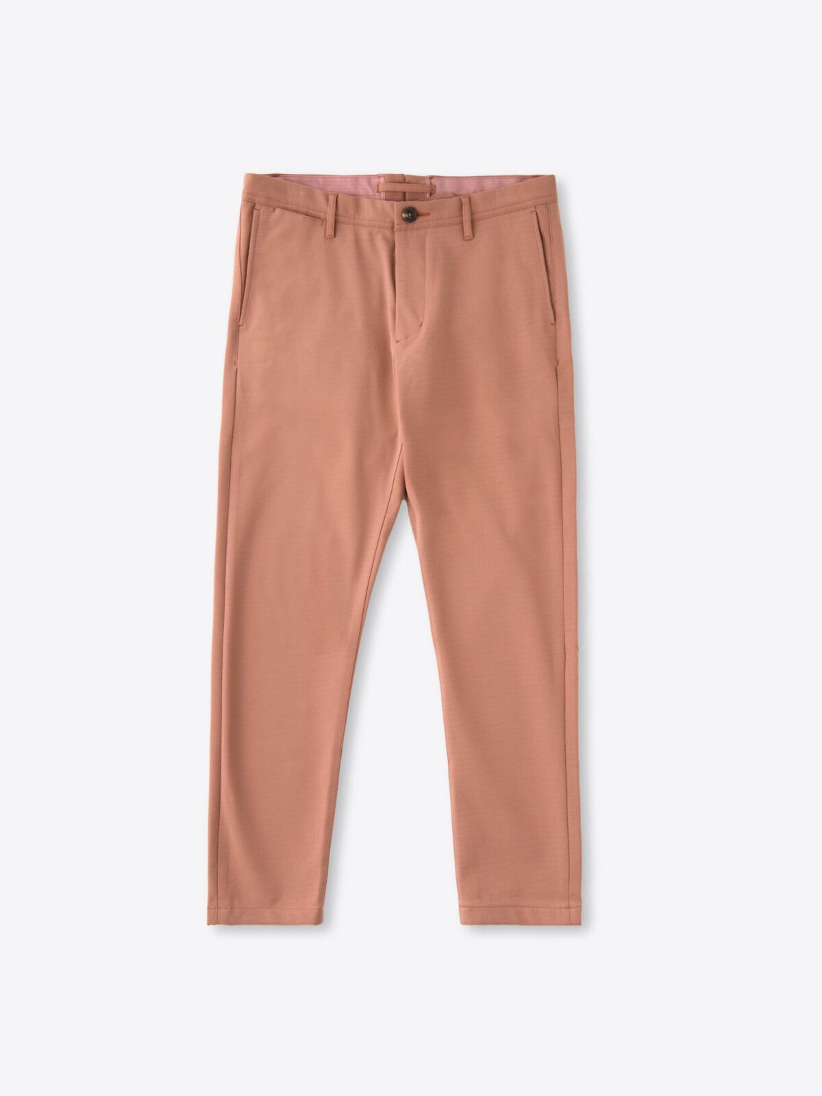Senjo Salmon Cotton Blend Knit Chino - Custom Fit Pants
