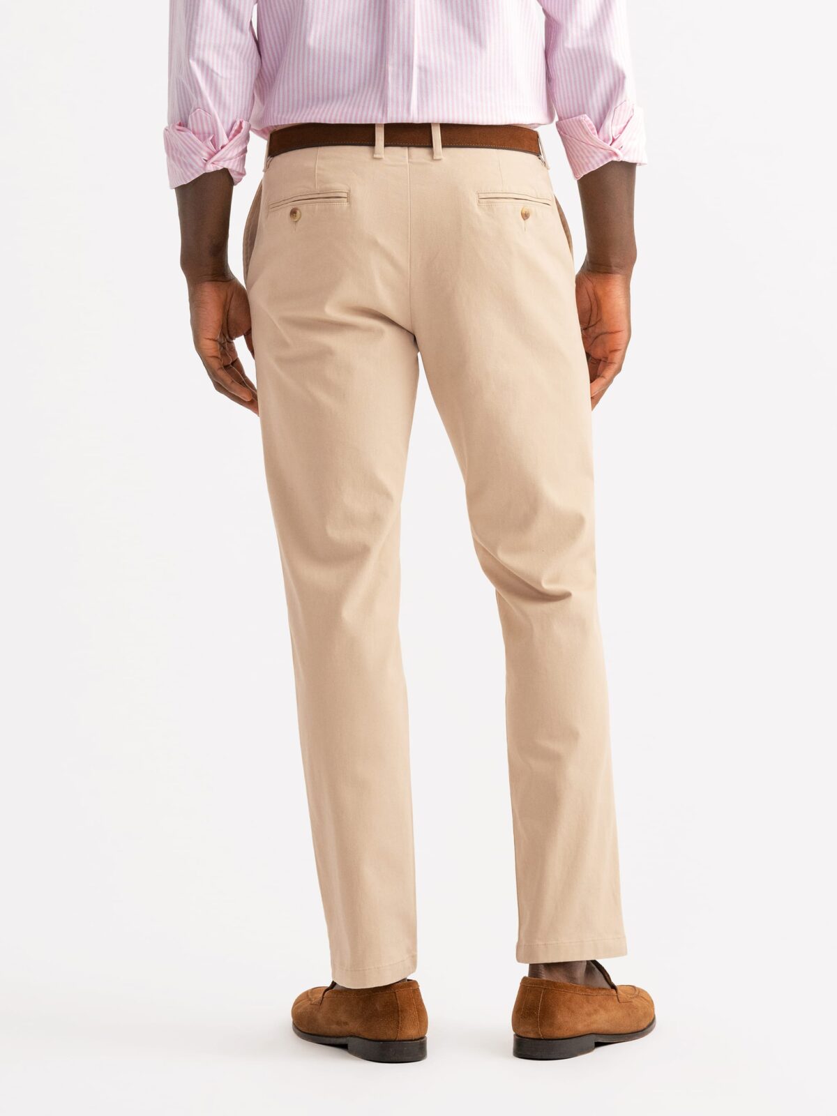 Bleecker Beige Stretch Chino - Custom Fit Pants