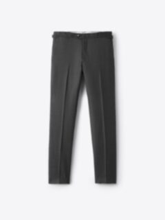 Grey Melange Allen Suit with Side Tab Dress Pants