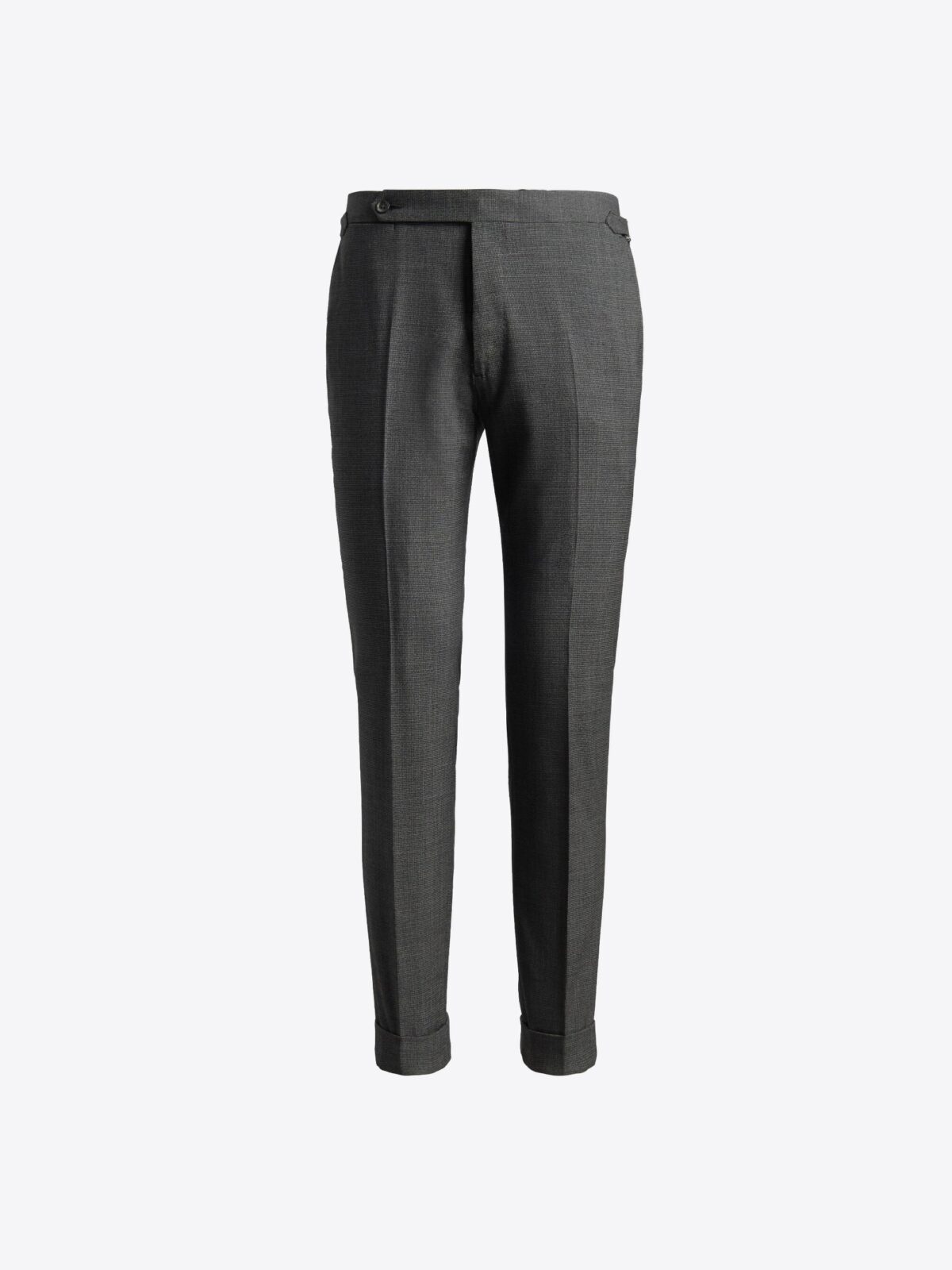 Wool Stretch Blend Slim Fit Tailored Pants