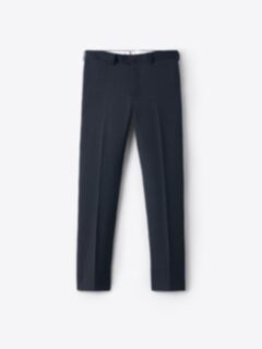 Shop Navy Birdseye Wool Stretch Dress Pant