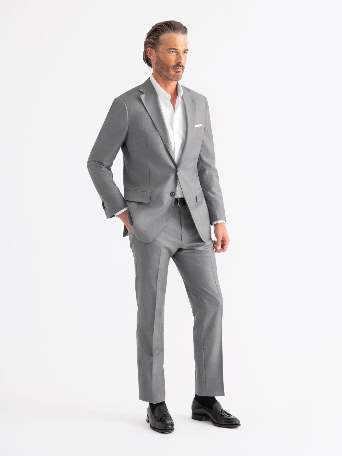 Loro piana discount grey suit