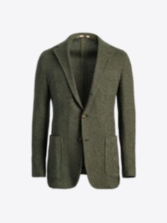 Shop Waverly Green Cotton Knit Jacket