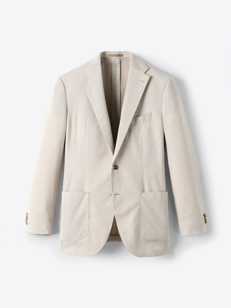 Men’s Stone Wool and Linen Stretch Bedford Jacket Thumb