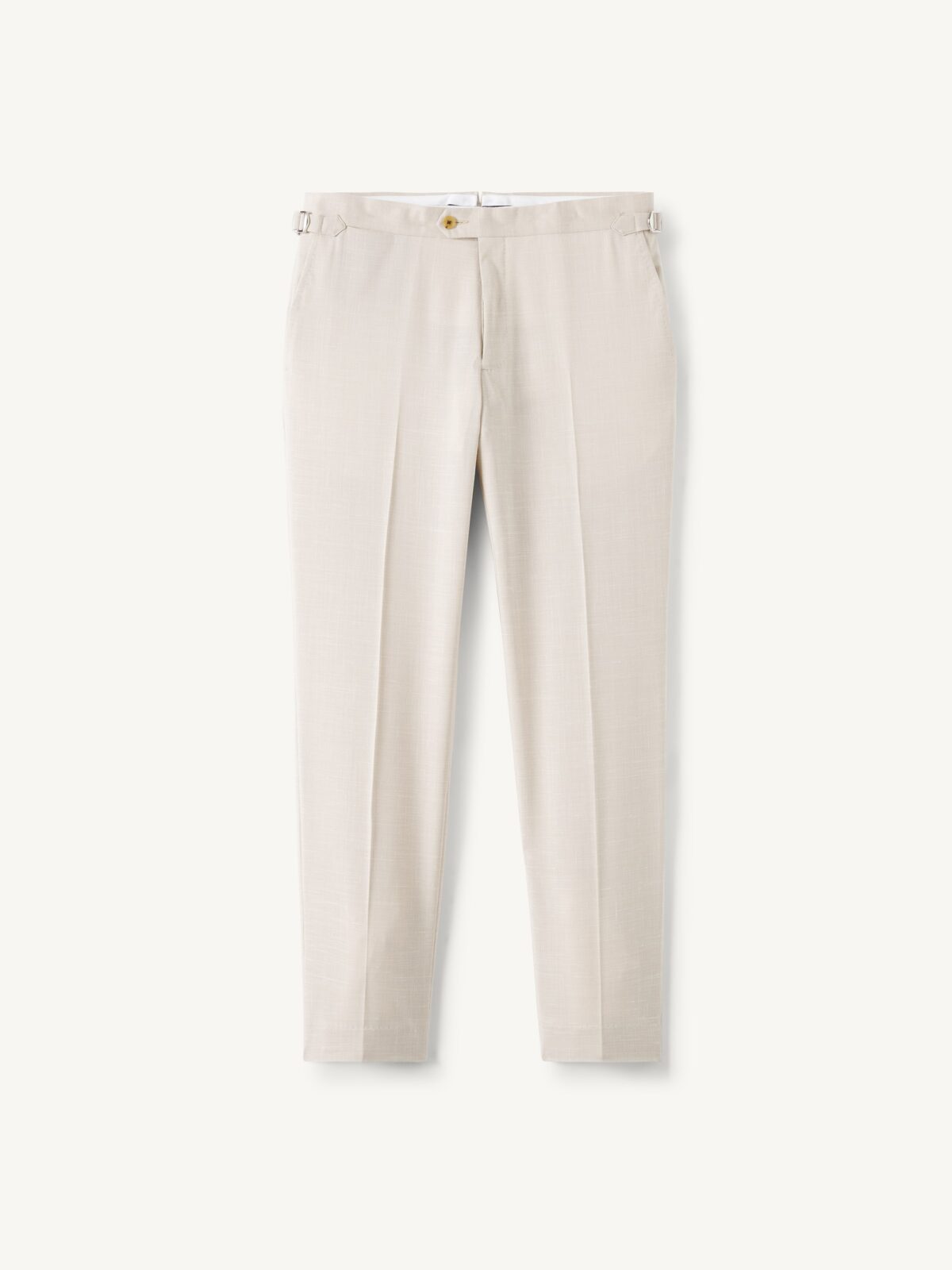 Stone Wool and Linen Stretch Dress Pant - Custom Fit Tailored Clothing