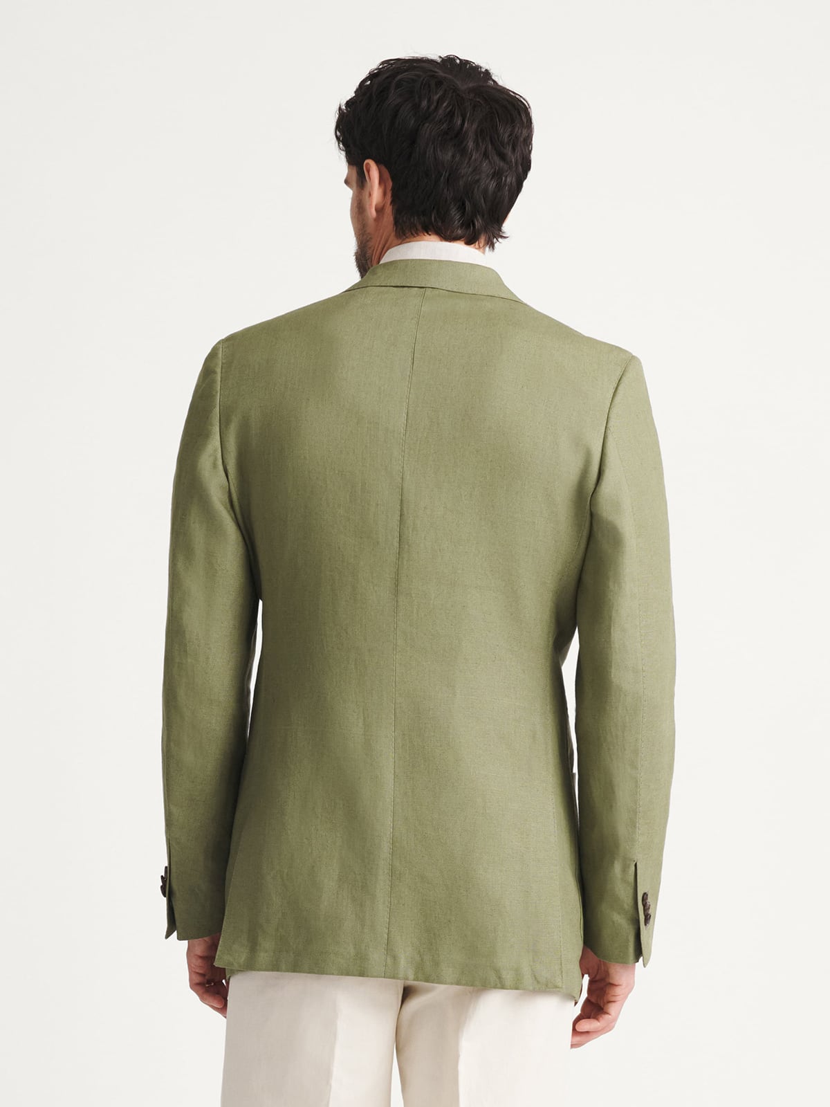 リネン　Spence Bryson ジャケット Spence Bryson Sage Heavy Irish Linen Bedford Jacket - Custom Fit