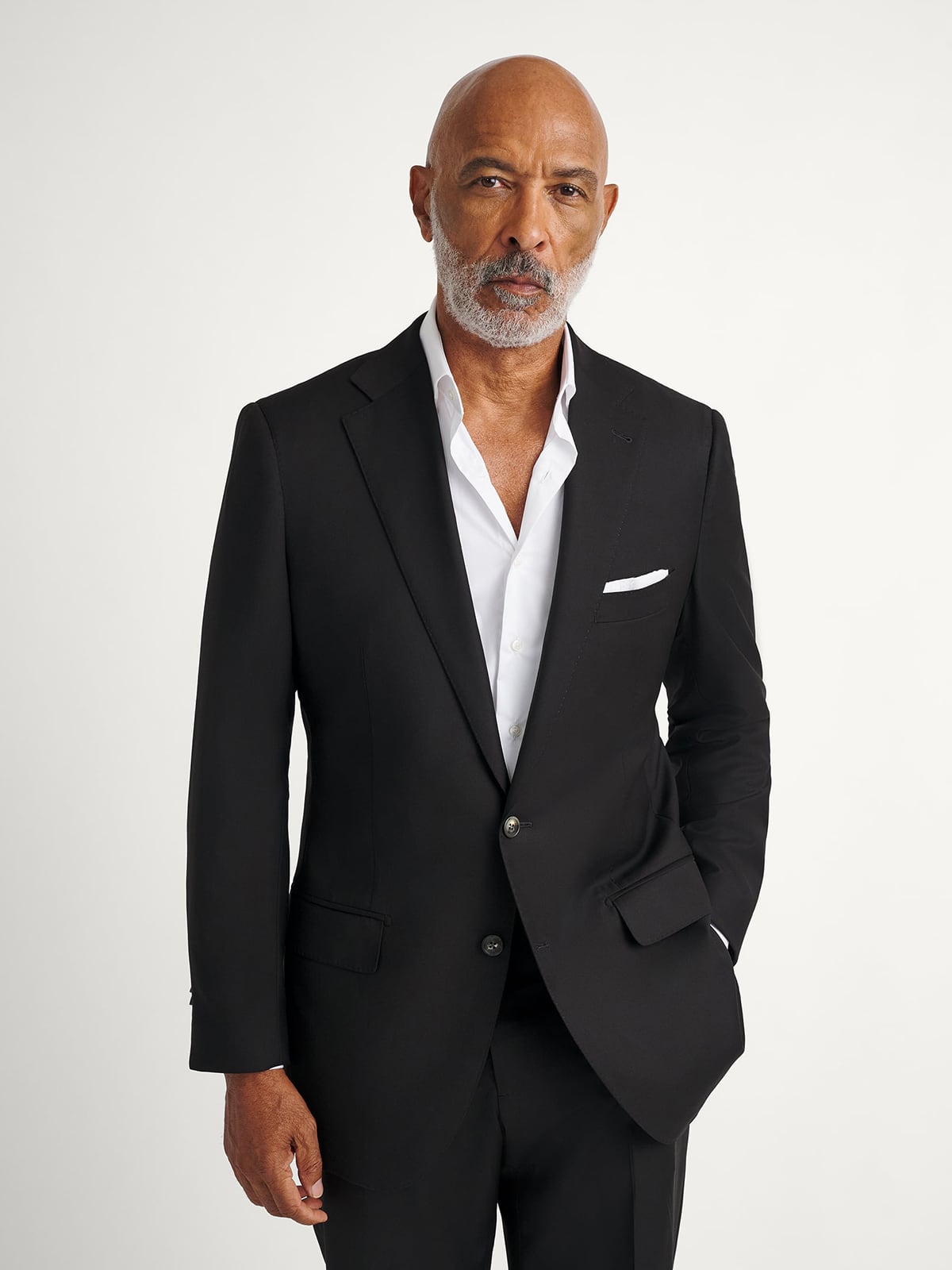 Loro Piana Fabric Black S150s Allen Suit - Custom Fit Tailored