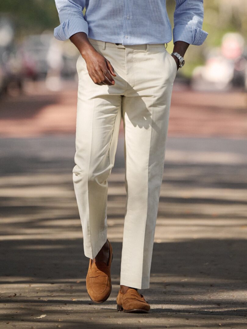 Positano Beige Cotton and Linen Canvas Thumb Detail