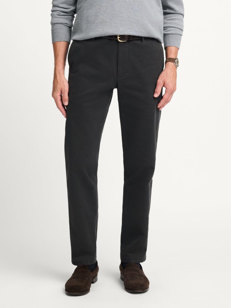 Modena Charcoal Peached Stretch Chino Thumb Detail