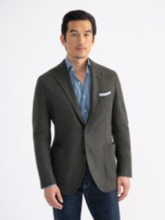 海外から輸入 Flannel Merino Knit Melange Pine VBC Waverly Custom - Jacket ジャケット・アウター