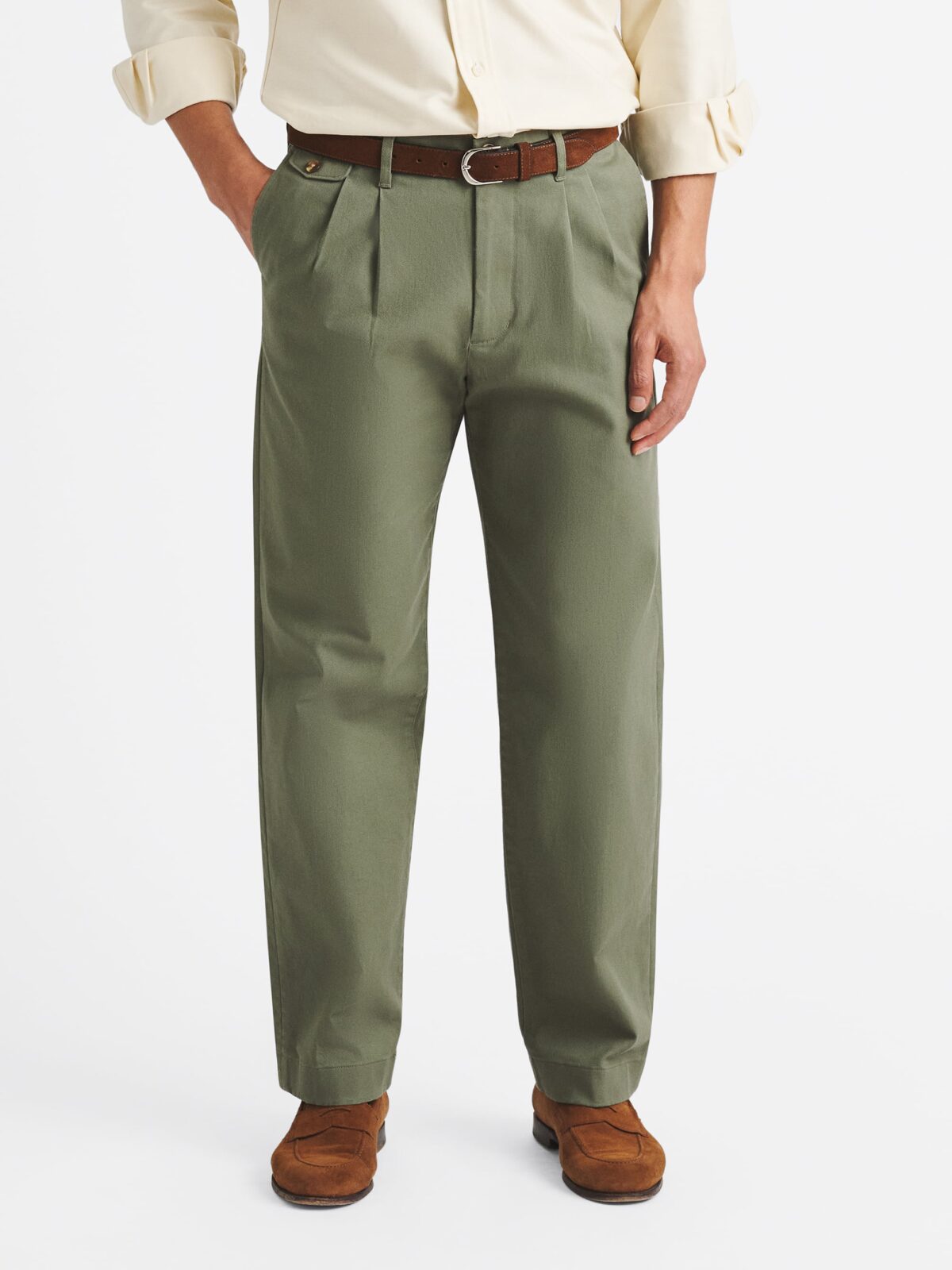 Double Pleated Japanese Fatigue Heavyweight Stretch Chino - Custom