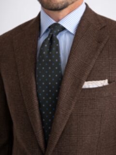 Loro Piana Fabric Brown Glen Plaid Wool Cashmere Hudson Loro Piana Fabric Brown Glen Plaid Wool Cashmere Hudson
