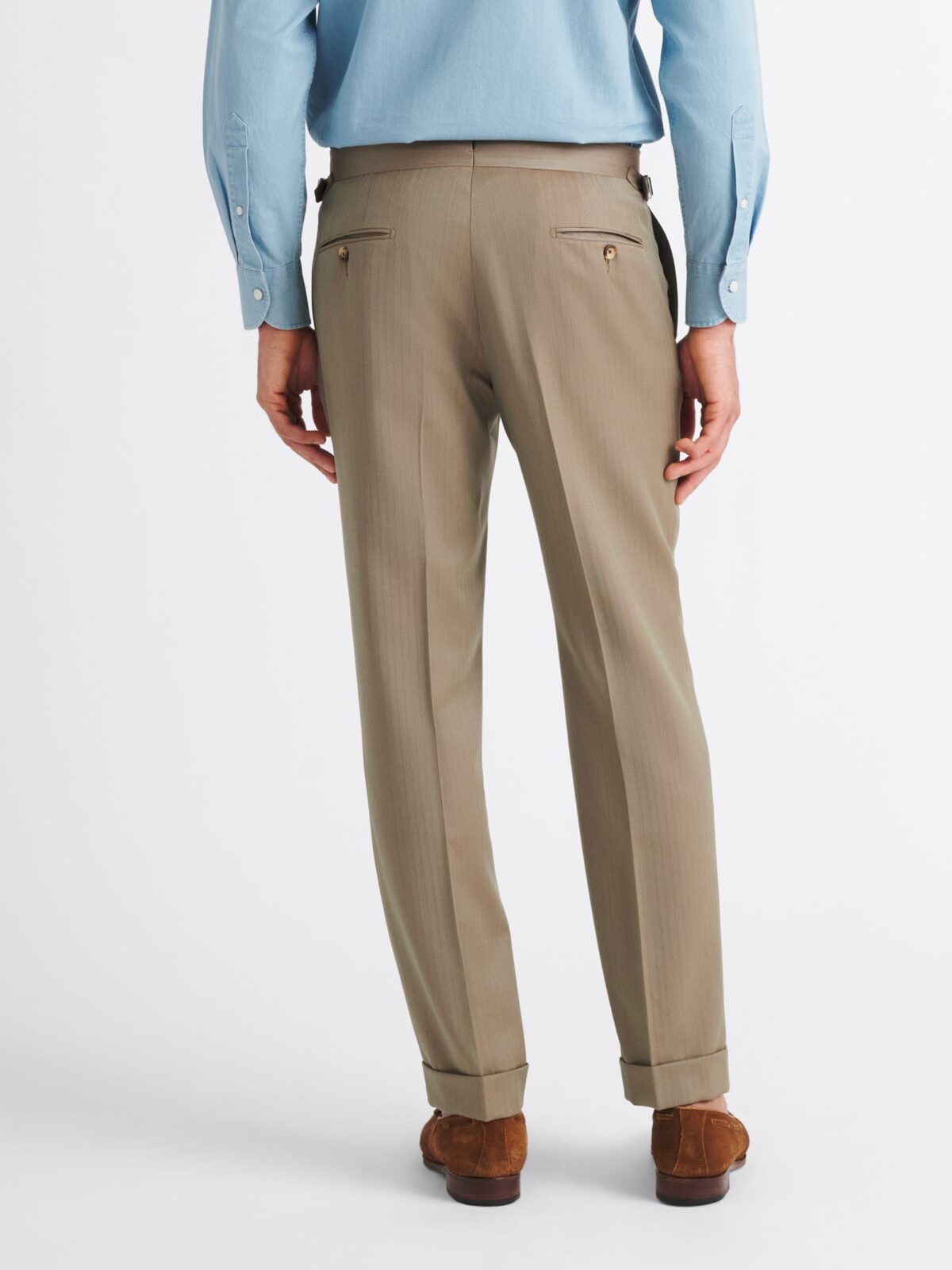 三好良着用 SO ORIGINAL SUMMER WOOL  PANTS Drago S130s Solaro Wool Dress Pant - Custom Fit Tailored Clothing