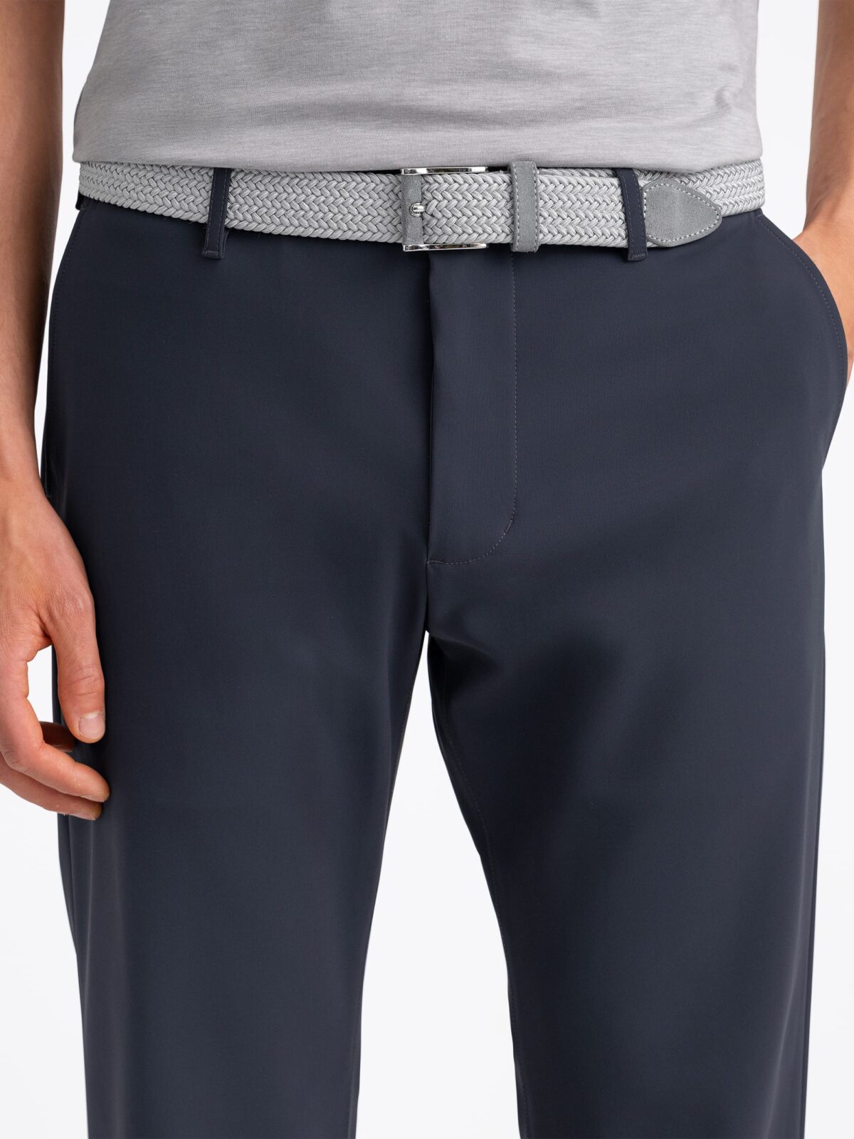 Milano Dark Grey Performance Golf Chino - Custom Fit Pants