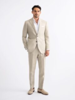 Hawaii Beige Linen Suit - Hangrr