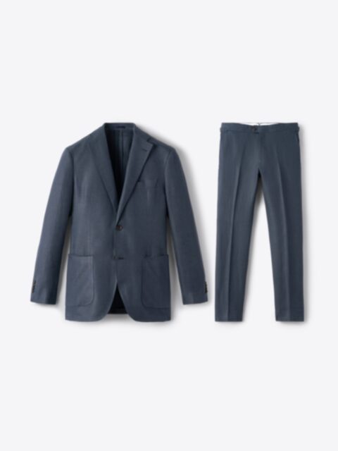 Navy Blazer with Grey Wool Dress Pants Outfits For Men (150 ideas & outfits)