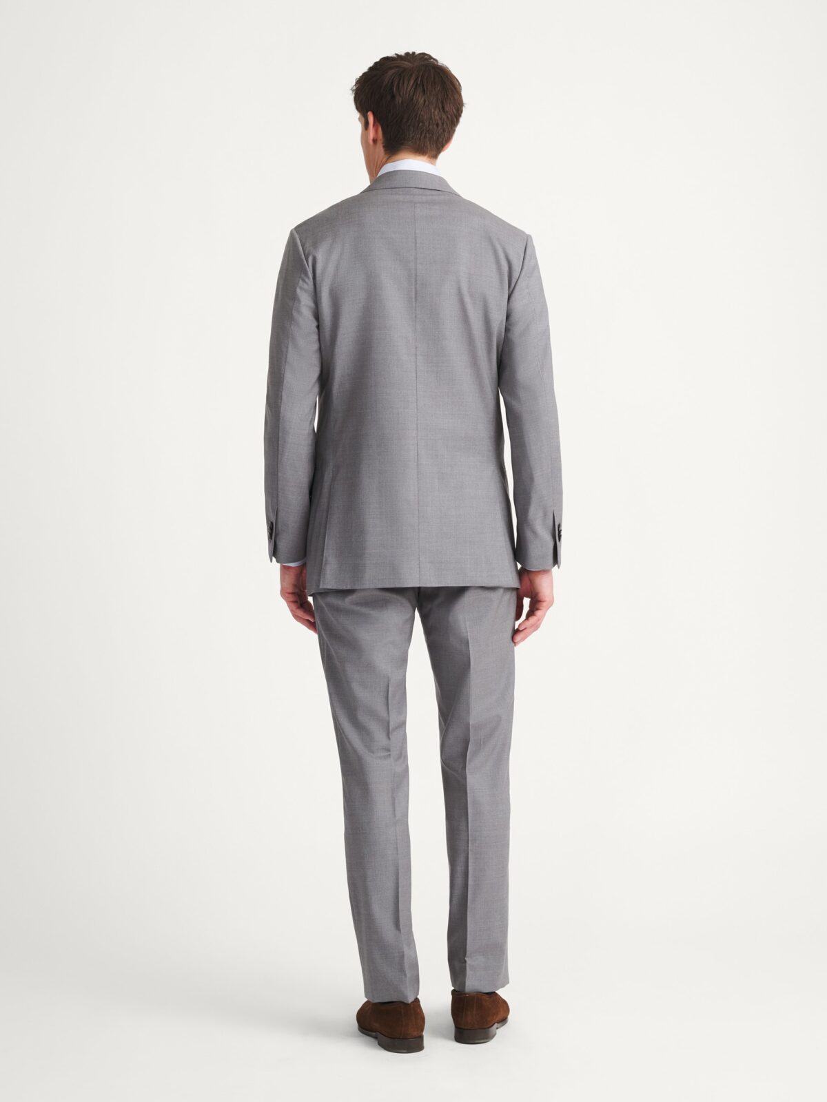 Loro Piana Fabric Light Grey Tropical Wool Suit - Custom Fit