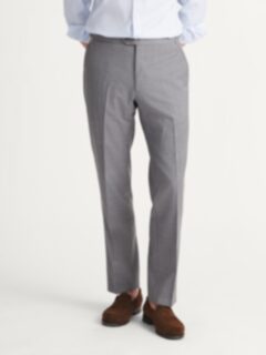 Loro Piana Light Grey Zelander® Dream Tropical Wool Dress Pant