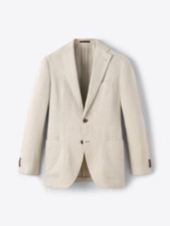 Shop Natural Brown Irish Linen Bedford Jacket