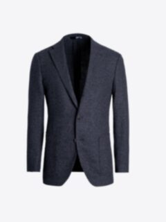 Shop Bedford Dark Slate Melange Stretch Boucle Jacket
