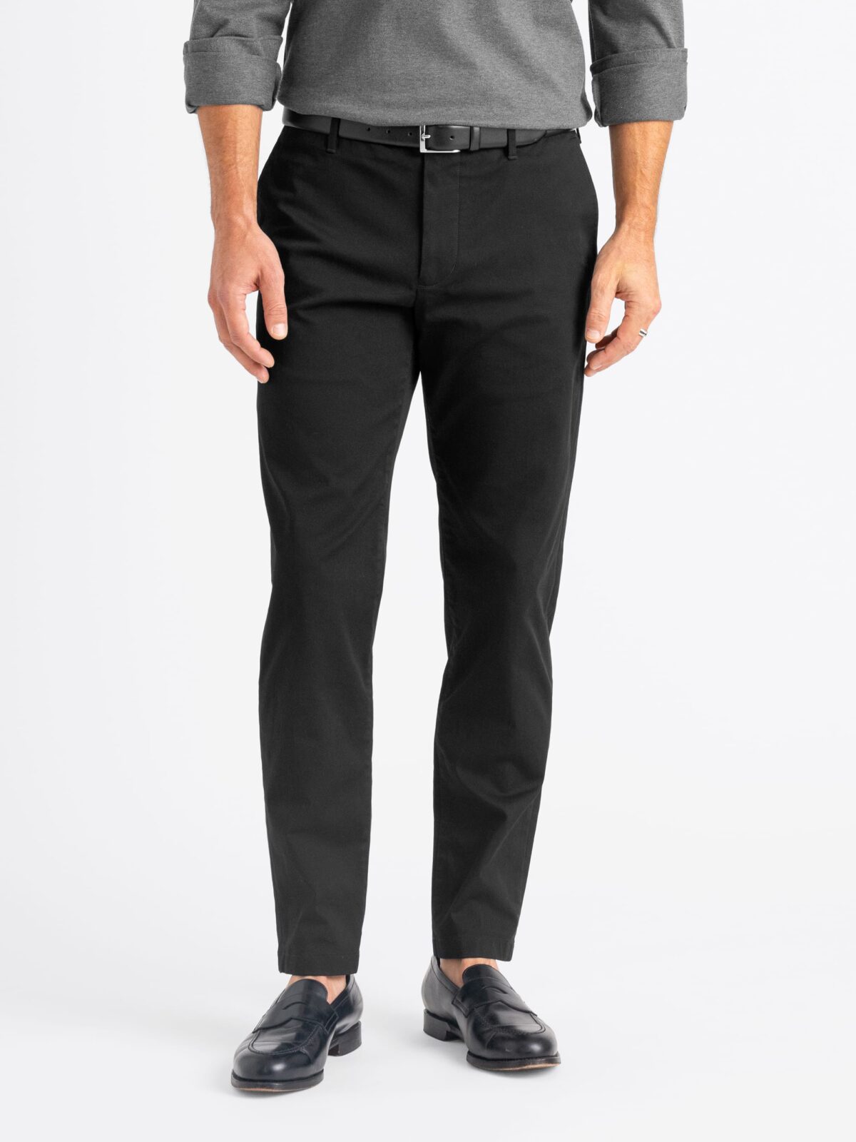 Di Sondrio Black Stretch Chino - Custom Fit Pants