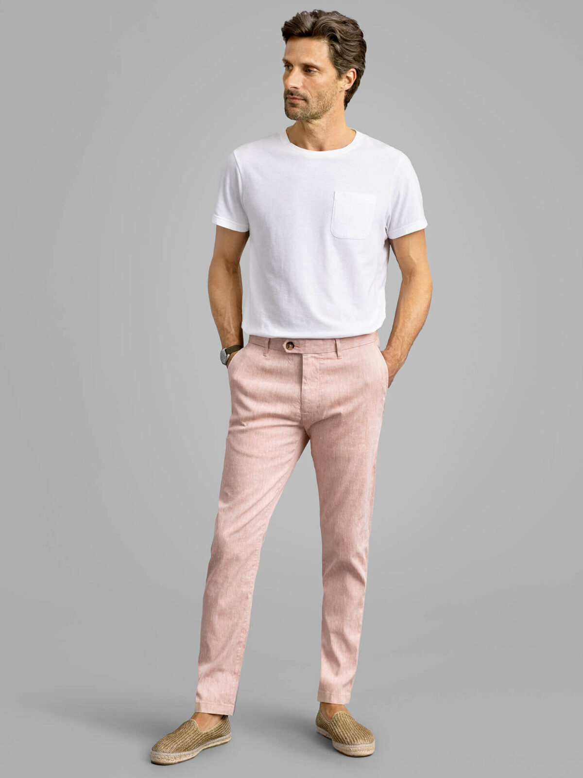 Dakota Pink Chinos | Mens Smart Casual Chinos | Work Office Outfit –  Threadpepper