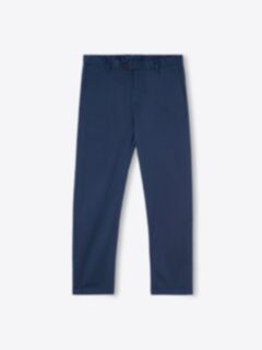Shop Duca Visconti Navy Stretch Supima Cotton Chino