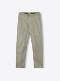 Shop Bergamo Sage Stretch Cotton and Linen Chino