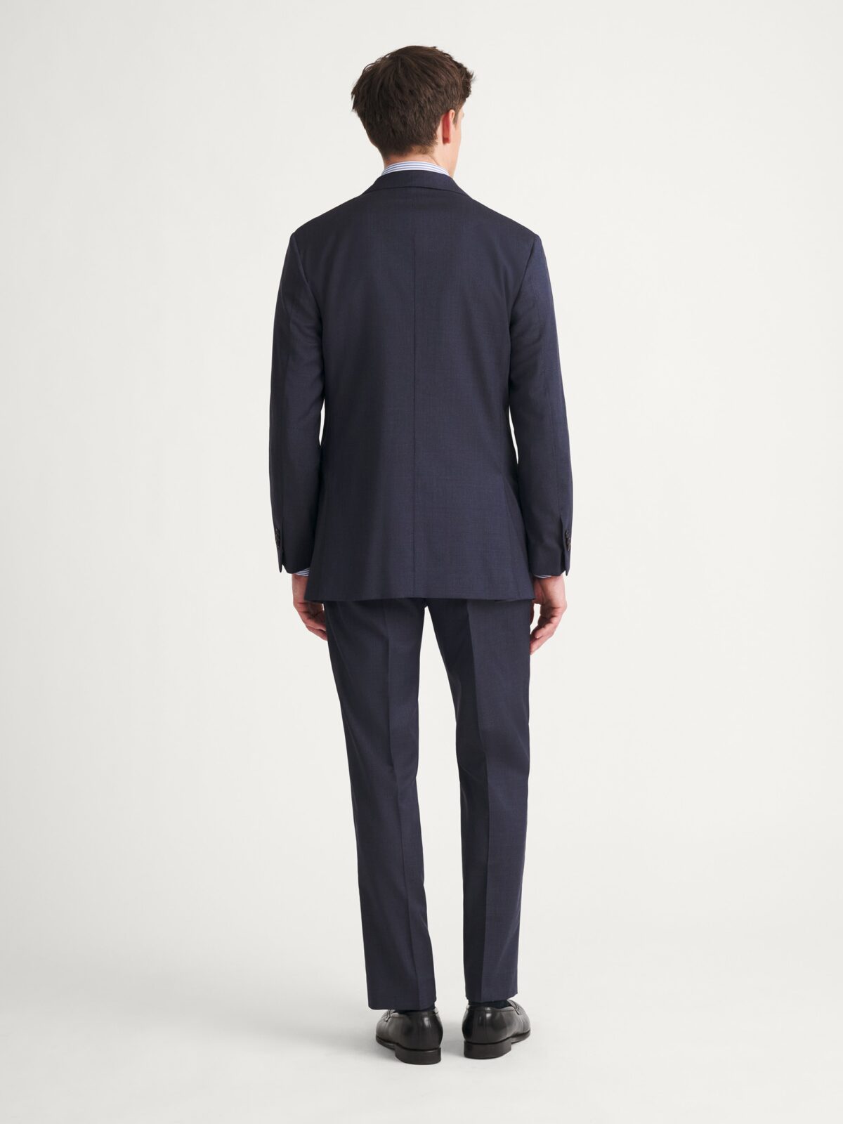 Loro Piana Fabric Navy Tropical Wool Suit - Custom Fit Tailored