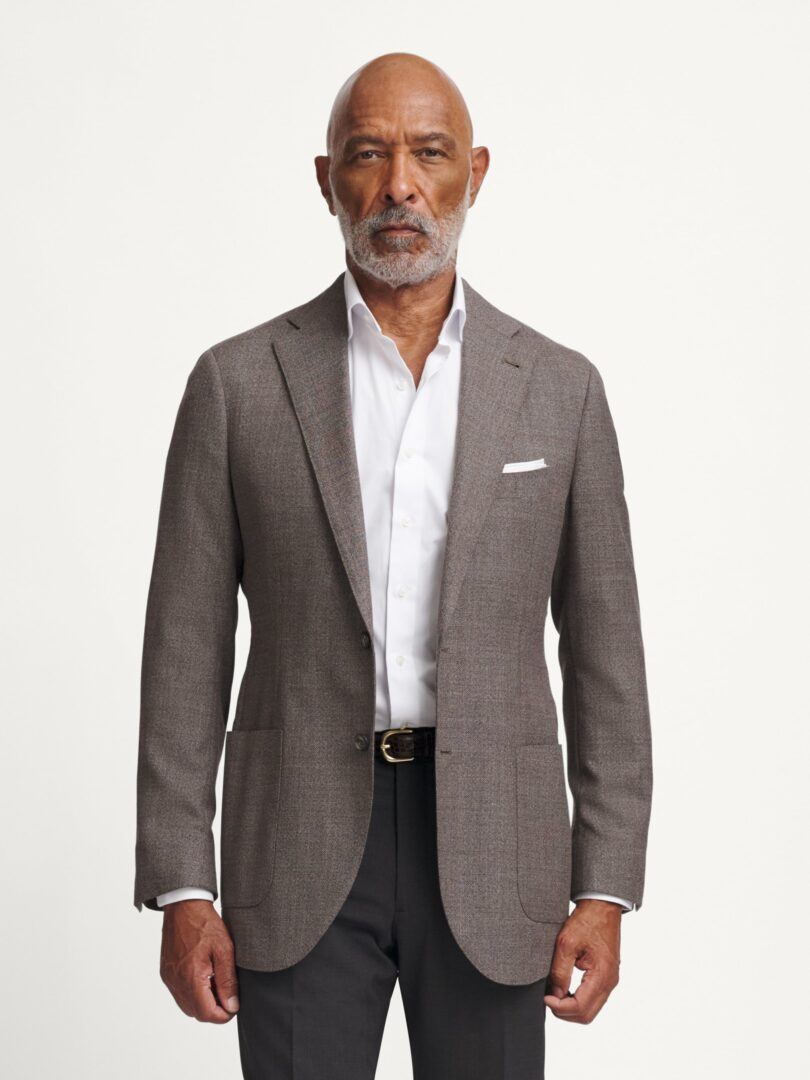 Reda Taupe Hopsack Bedford Jacket Thumb Detail