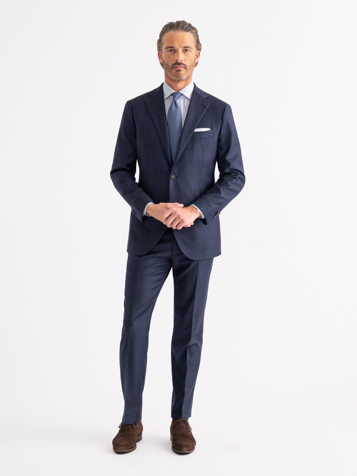 Loro Piana 150s Black Tuxedo Trousers - Acustom Apparel