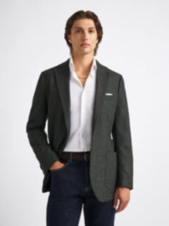 Drago Forest Glen Plaid Flannel Bedford Jacket - Custom Fit